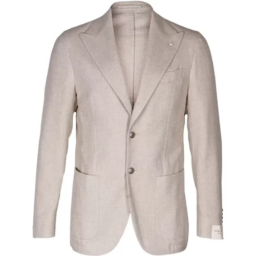 Blazers, male, , Size: S Mens Cotton Blazer with Metal Buttons - L.b.m. 1911 - Modalova