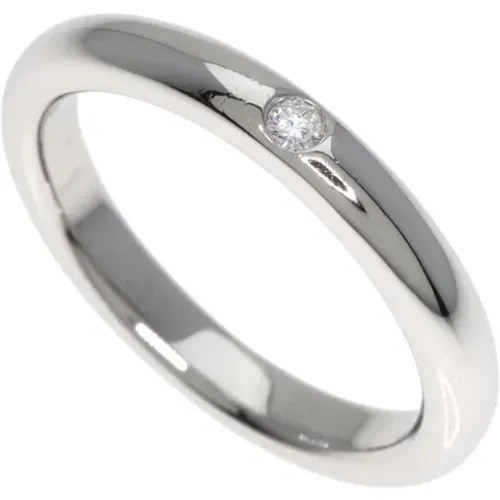 Pre-owned Jewellery, female, , Size: ONE SIZE Pre-owned Platinum rings - Tiffany & Co. Pre-owned - Modalova