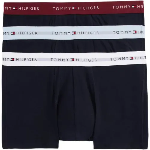 Bottoms, male, , Size: M 3-Pack Stretch Cotton Boxer Trunks - Tommy Hilfiger - Modalova