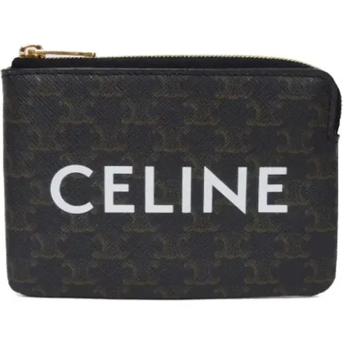 Pre-owned Wallets, female, , Size: ONE SIZE Pre-owned Canvas wallets - Celine Vintage - Modalova