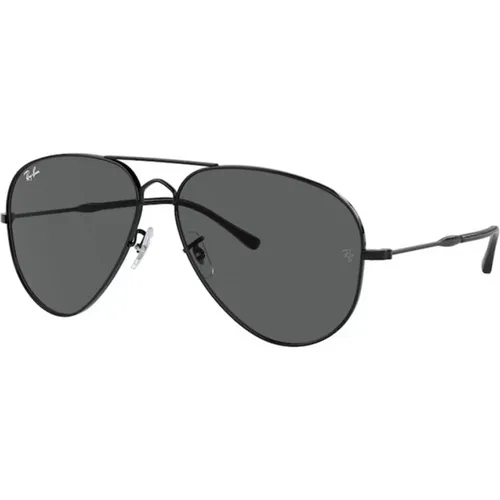 Aviator Sonnenbrille Schwarz Dunkelgraue Gläser , unisex, Größe: 62 MM - Ray-Ban - Modalova