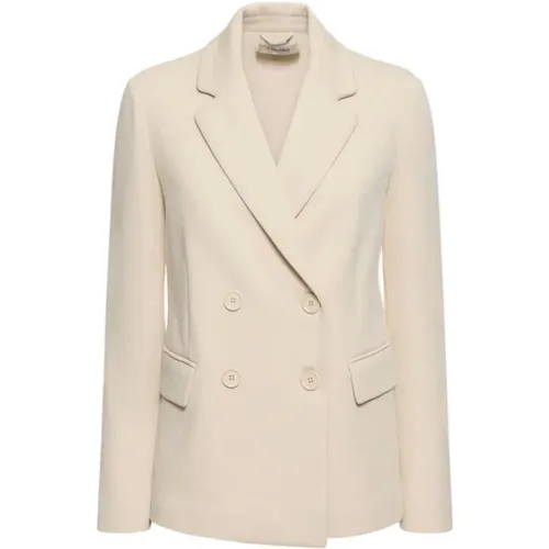 Double-Breasted Jersey Jacket , female, Sizes: S, M, L - Max Mara - Modalova