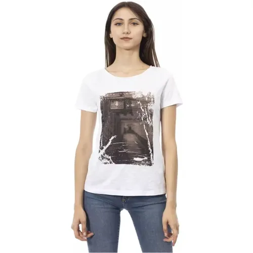 Stylish Cotton Blend T-Shirt with Front Print , male, Sizes: S, 2XL, XL, XS, M, L - Trussardi - Modalova