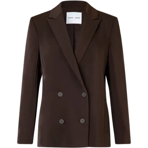 Blazers, female, , Size: M Double Breasted Blazer - Samsøe Samsøe - Modalova