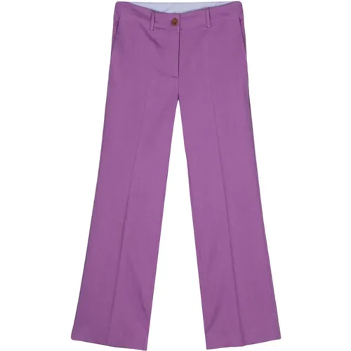 Linen Blend Trousers , female, Sizes: XS, 2XS, M, L, S - Alysi - Modalova