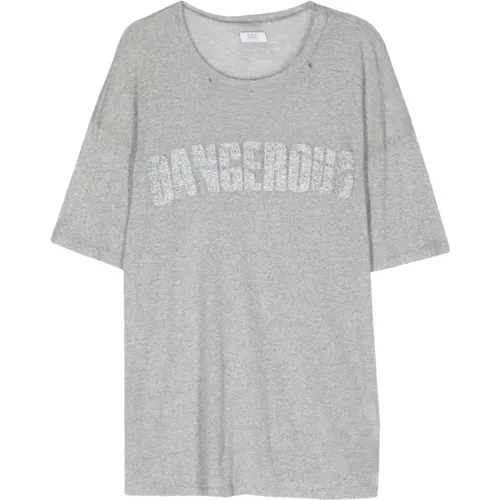 Gefährlicher Print Jersey T-Shirt , Herren, Größe: XL - ERL - Modalova