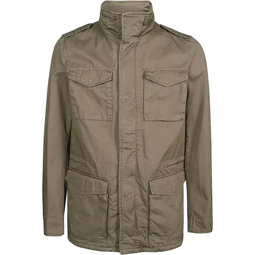 Military Field Jacket , male, Sizes: L, M, 2XL - Herno - Modalova
