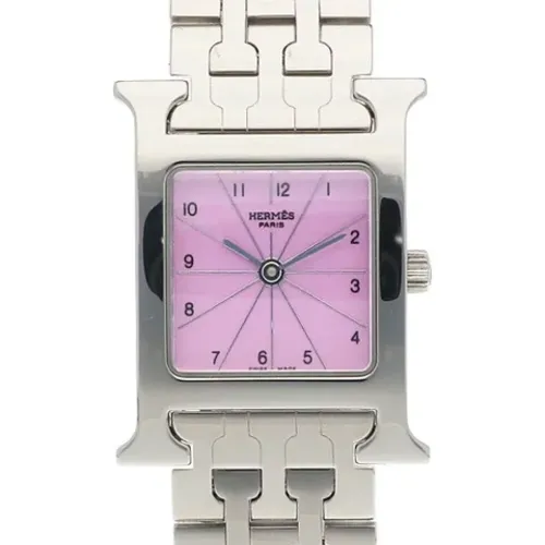Pre-owned stainless steel silver Hermès watch , unisex, Sizes: ONE SIZE - Hermès Vintage - Modalova