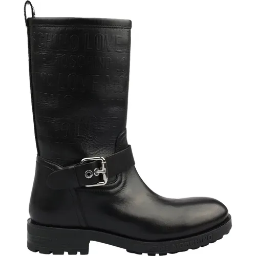 Boots , female, Sizes: 7 UK, 4 UK, 8 UK - Love Moschino - Modalova