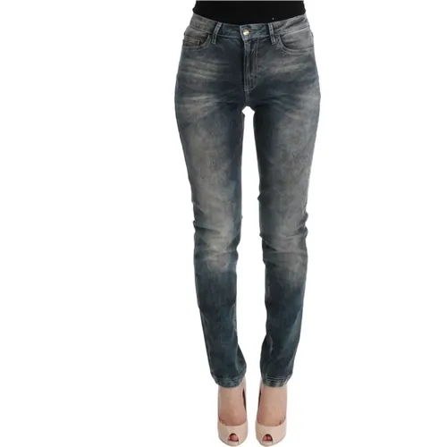 Chic Wash Slim Fit Jeans , Damen, Größe: W26 - Roberto Cavalli - Modalova