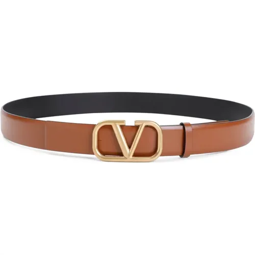 Leather Belts for Men , male, Sizes: 100 CM - Valentino Garavani - Modalova