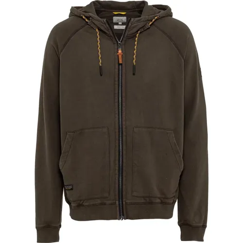 Kapuzen-Sweatjacke , Herren, Größe: L - camel active - Modalova