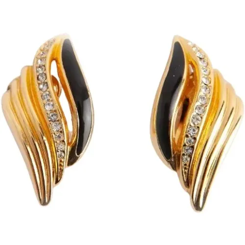 Pre-owned Jewellery, female, , Size: ONE SIZE Pre-owned Metal earrings - Dior Vintage - Modalova