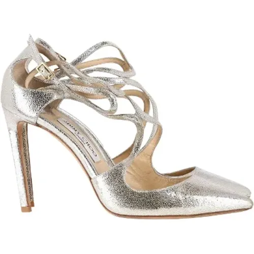 Pre-owned Leather heels , female, Sizes: 6 1/2 UK - Jimmy Choo Pre-owned - Modalova