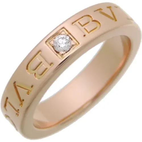 Pre-owned Jewellery, female, , Size: ONE SIZE Pre-owned Rose Gold rings - Bvlgari Vintage - Modalova