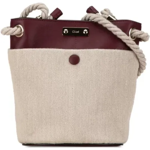 Pre-owned Bucket Bags, female, , Size: ONE SIZE Pre-owned Leather shoulder-bags - Chloé Pre-owned - Modalova