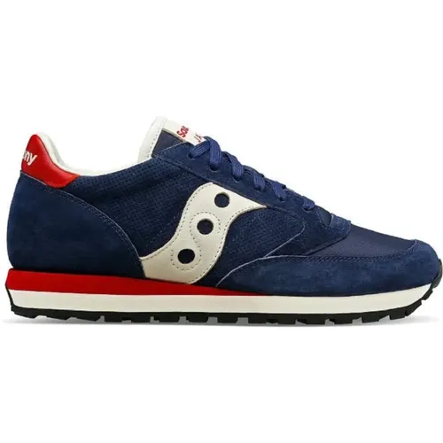 Sneakers, male, , Size: 8 US Men's Shoes Laced Blue Aw23 - Saucony - Modalova