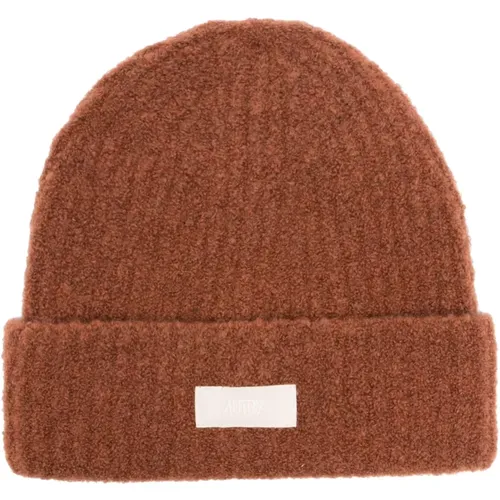 Beanies, male, , Size: ONE SIZE Wool Beanie Hat - Autry - Modalova