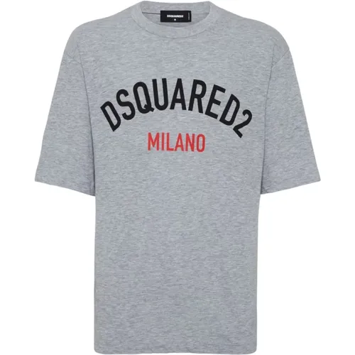 T-Shirts, male, , Size: S Fashionable Clothing and Accessories - Dsquared2 - Modalova