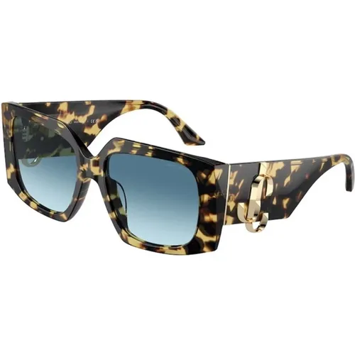 Blue Gradient Sunglasses Carey Frame , unisex, Sizes: 55 MM - Jimmy Choo - Modalova