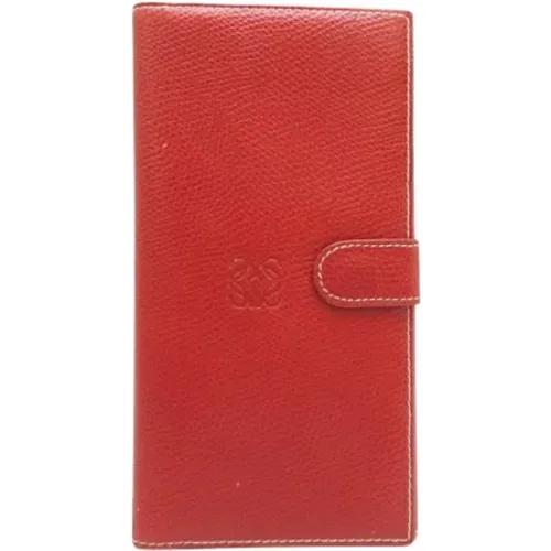 Pre-owned Leather wallets , female, Sizes: ONE SIZE - Loewe Pre-owned - Modalova