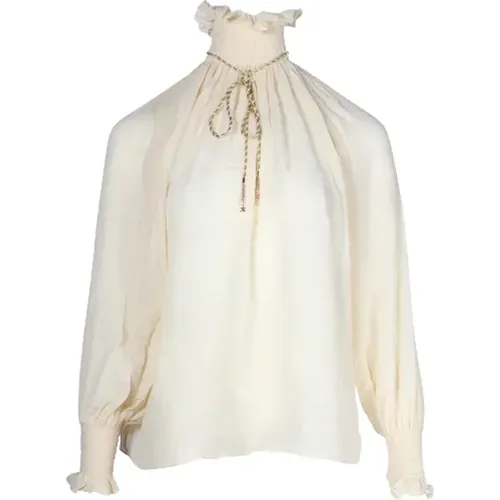 Pre-owned Silk tops , female, Sizes: S - Celine Vintage - Modalova