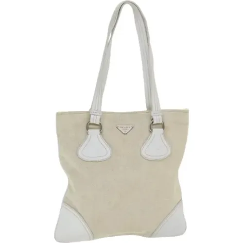 Pre-owned Tote Bags, female, , Size: ONE SIZE Pre-owned Canvas prada-bags - Prada Vintage - Modalova