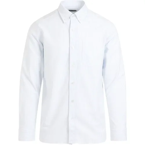 Oxford Stripe Slim Hemd , Herren, Größe: M - Tom Ford - Modalova