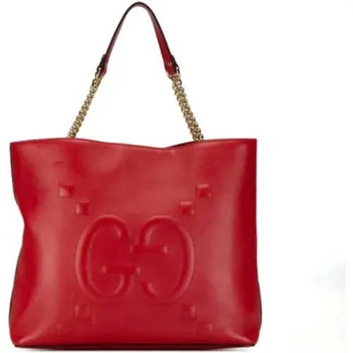 Pre-owned Tote Bags, female, , Size: ONE SIZE Pre-owned Leather gucci-bags - Gucci Vintage - Modalova