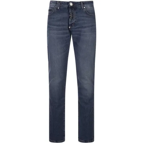 Stone Washed Denim Jeans , male, Sizes: W32, W36, W30, W31 - Philipp Plein - Modalova