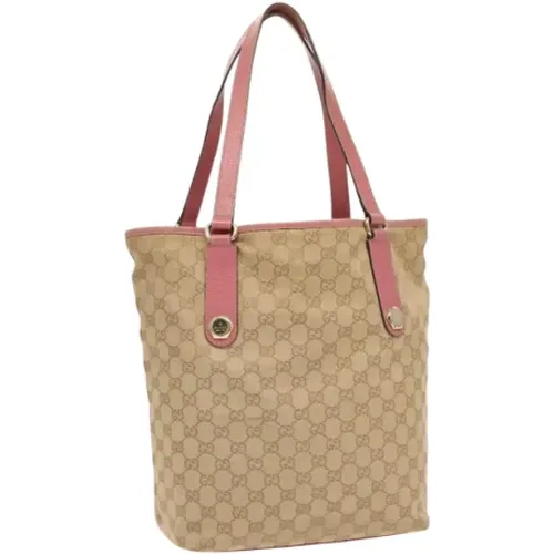 Pre-owned Tote Bags, female, , Size: ONE SIZE Pre-owned Canvas gucci-bags - Gucci Vintage - Modalova