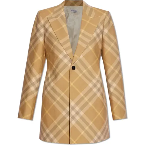 Blazers, female, , Size: 2XS Wool blazer - Burberry - Modalova