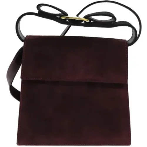 Pre-owned Suede crossbody-bags , female, Sizes: ONE SIZE - Salvatore Ferragamo Pre-owned - Modalova