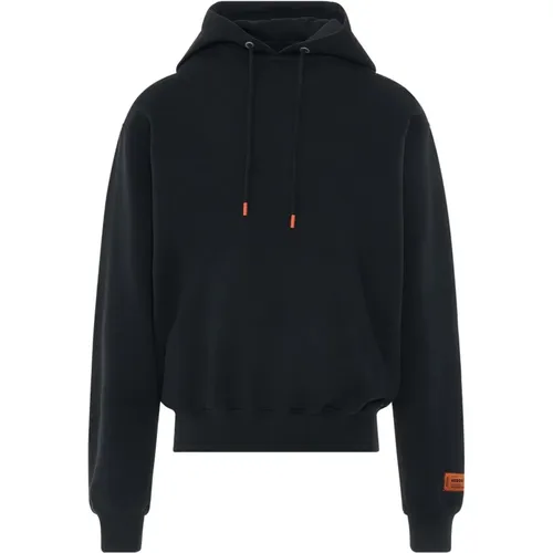 Baumwoll-Hoodie-Sweatshirt mit Logo-Detail , Herren, Größe: L - Heron Preston - Modalova