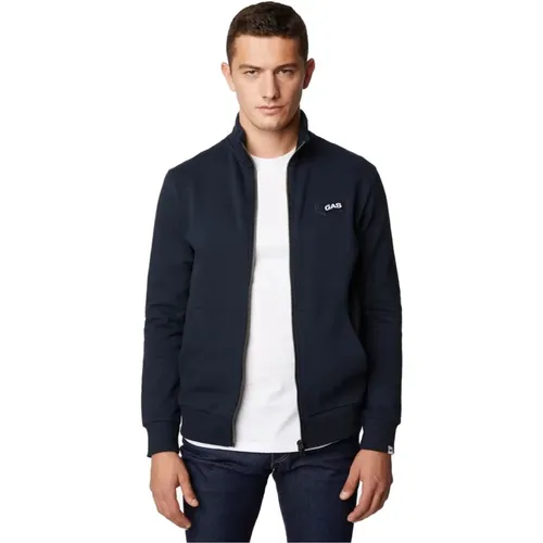 Zip-throughs, male, , Size: XS Sporty Tracksuit Sweatshirt - GAS - Modalova