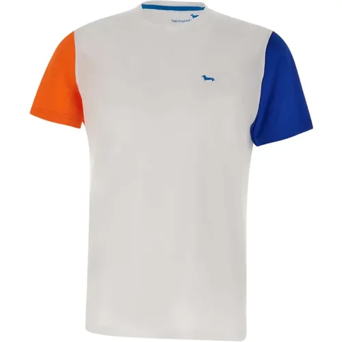 Herren Multicolor Logo T-shirt Regular Fit , Herren, Größe: XL - Harmont & Blaine - Modalova