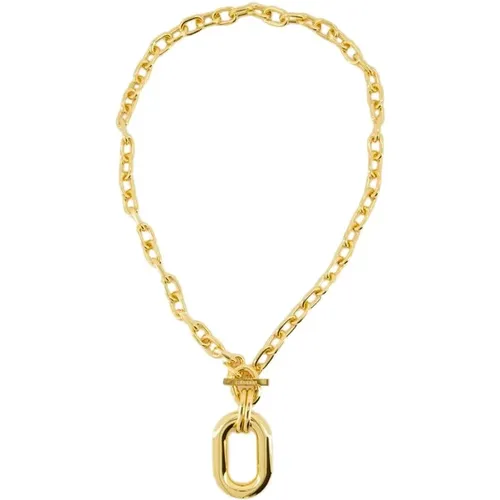 Gold Link Necklace - Aluminum - Closure , female, Sizes: ONE SIZE - Paco Rabanne - Modalova