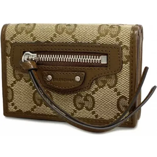 Pre-owned Wallets, female, , Size: ONE SIZE Pre-owned Canvas wallets - Gucci Vintage - Modalova