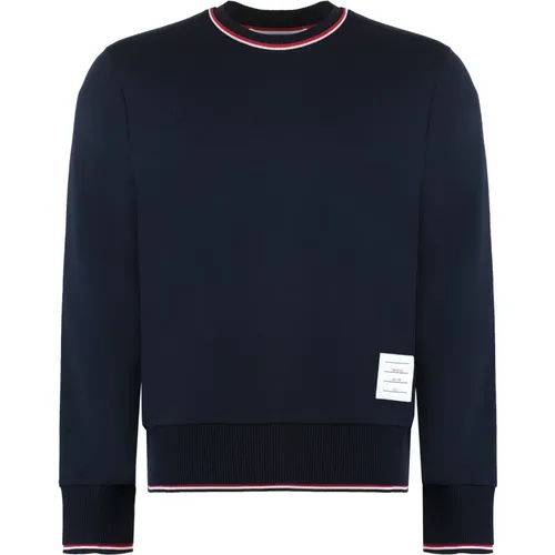 Kontrastierender Baumwoll-Sweatshirt - Thom Browne - Modalova