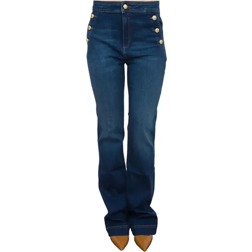 Bootcut Denim Superstretch Blaue Jeans - Nenette - Modalova