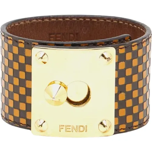 Pre-owned Leather bracelets , female, Sizes: ONE SIZE - Fendi Vintage - Modalova
