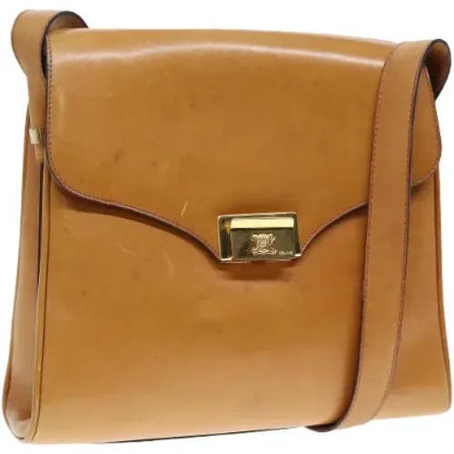 Pre-owned Cross Body Bags, female, , Size: ONE SIZE Pre-owned Leather shoulder-bags - Celine Vintage - Modalova