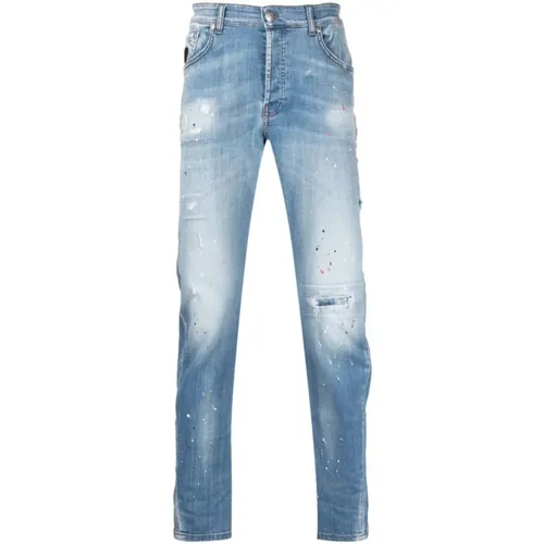 Herren Slim-Fit Vintage Denim Jeans - John Richmond - Modalova