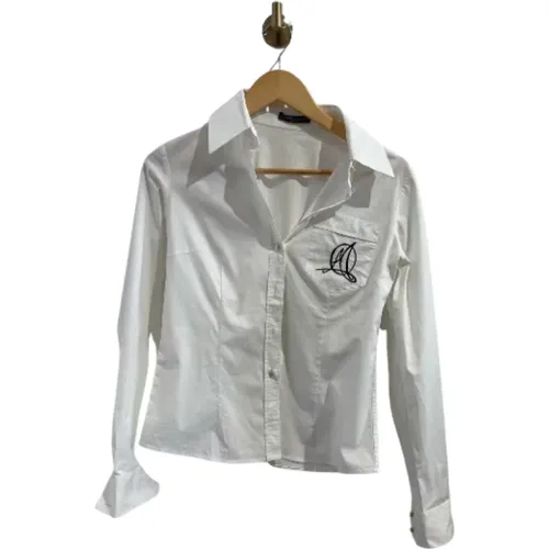 Pre-owned Shirts & Blouses, female, , Size: S Pre-owned Cotton tops - Alexander McQueen Pre-owned - Modalova