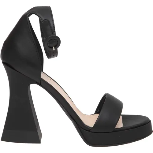 Janis sandal in leather , female, Sizes: 4 1/2 UK, 3 UK - AGL - Modalova
