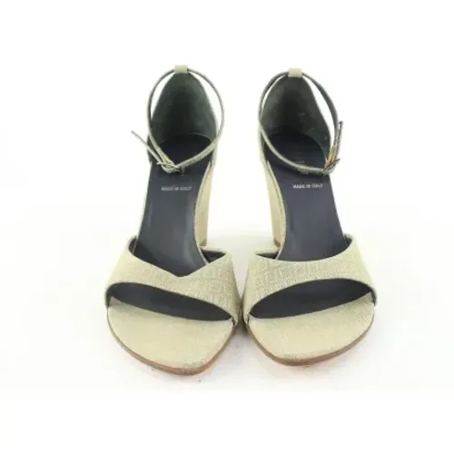 Pre-owned Canvas sandals , female, Sizes: 5 1/2 UK - Fendi Vintage - Modalova