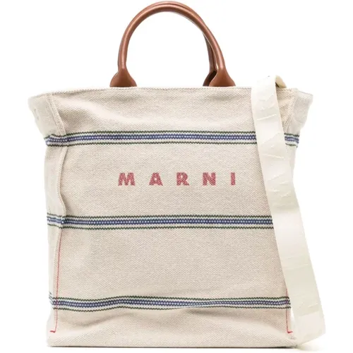 Tote Bags, male, , Size: ONE SIZE Bags - Marni - Modalova