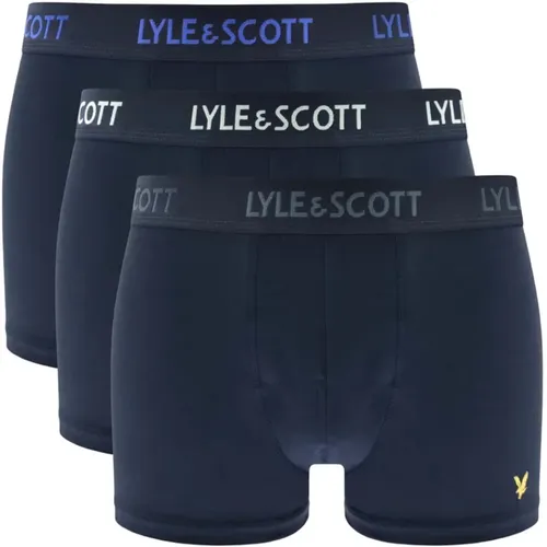 Blaue Boxershorts , Herren, Größe: S - Lyle & Scott - Modalova