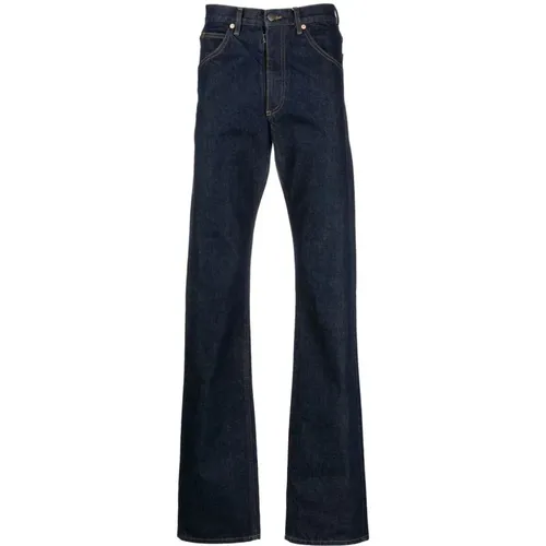 Blaue Straight Jeans mit 5 Taschen - Maison Margiela - Modalova