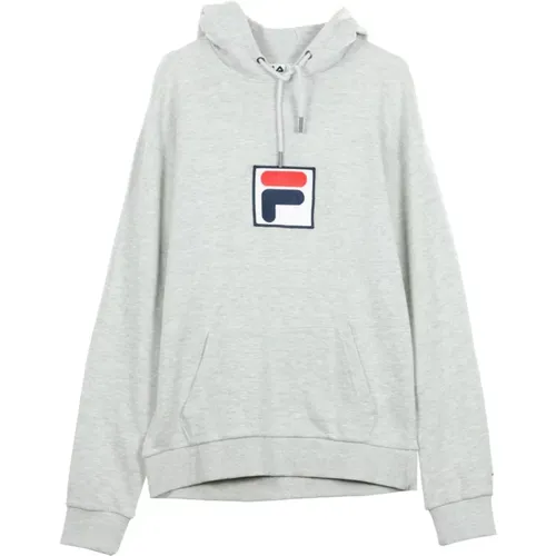 Hoodies, male, , Size: XS Light Melange Hoodie for Men - Fila - Modalova